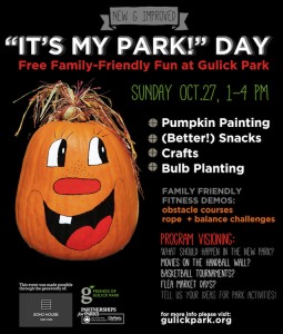It's My Park Day, Sunday 10/27 from 1-4pm
