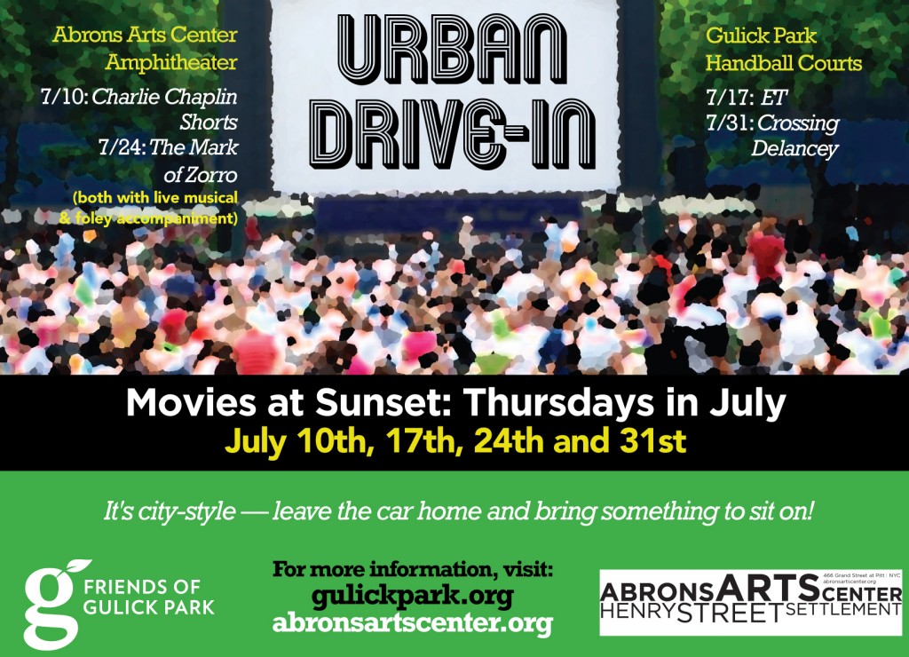 Outdoor movies Thursdays in July 2014